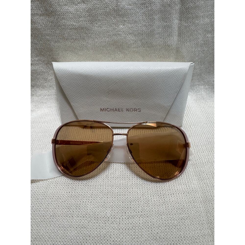 Michael Kors CHELSEA Rose Gold w Rose Gold Lens Women's Sunglasses